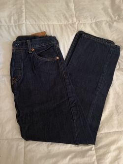 501s 32” dark wash