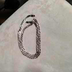 925 Silver Diamond Cut Figaro Chain 
