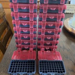 Plano 9mm Ammo Boxes (18) Holds 50 Rounds Each