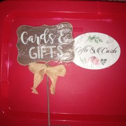 Gifts And Cards Signs 