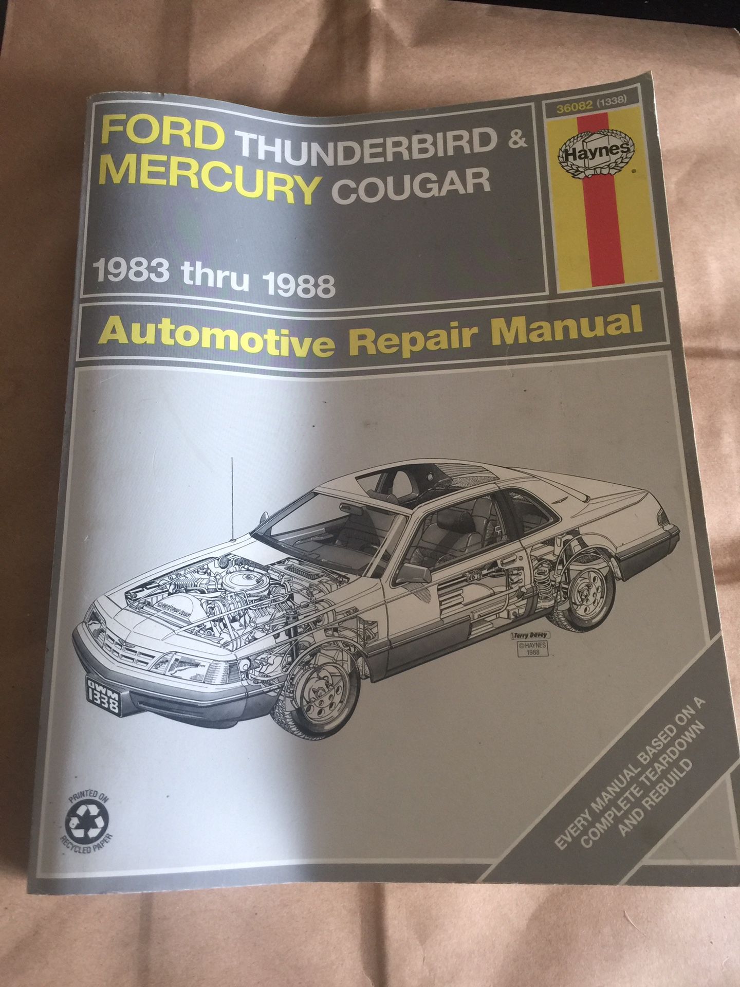 Car Manual Ford Thunderbird, Mercury Cougar