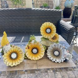Solar Sunflowers 🌻 Outdoors Decor Set
