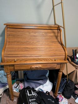 Oak Roll Top Desk