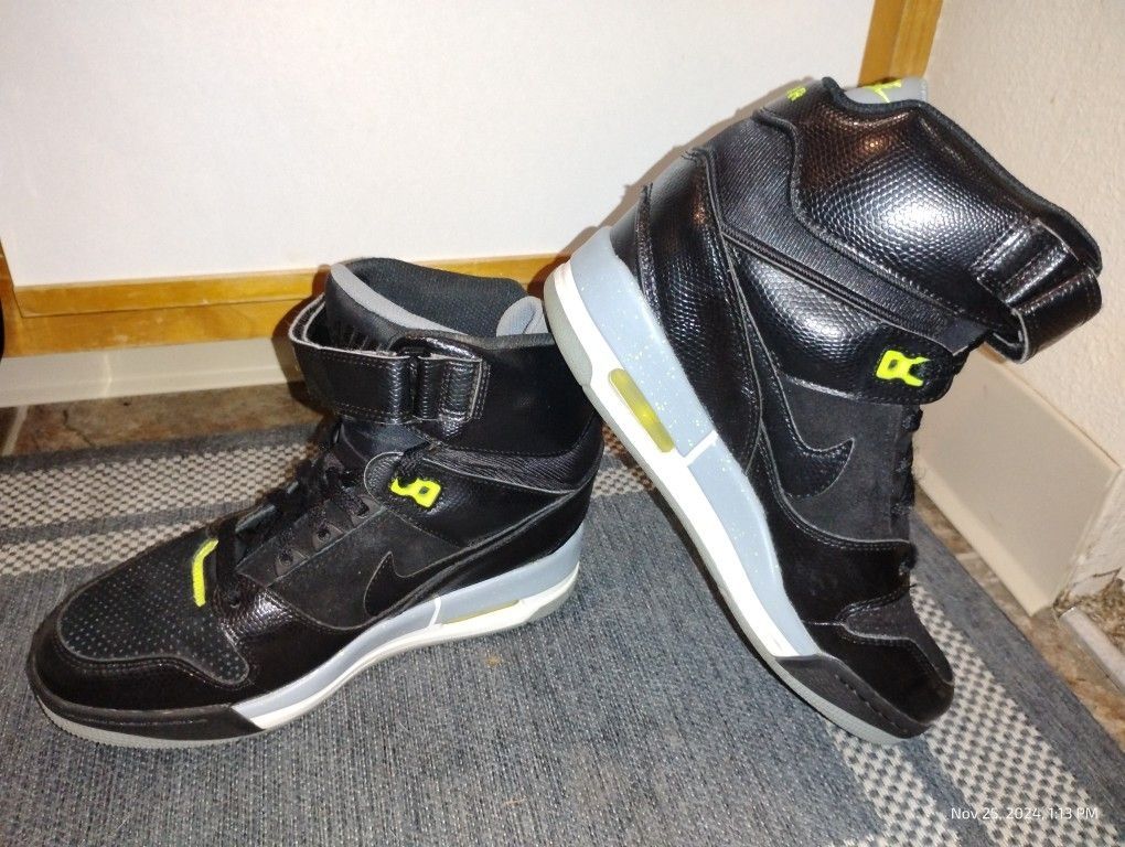 Nike Air Revolution Sky Hi Womens Hidden Wedge Sneakers