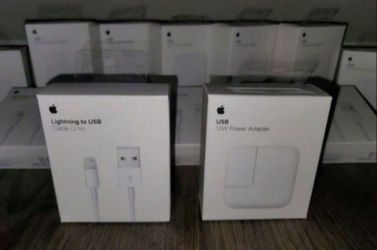NEW! - OEM Apple Lighting to USB Cable & Power Adapter - SEALED