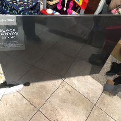 30x40 Inch Black Canvas 
