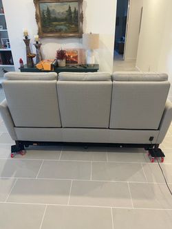 Light Gray 3-Seat Power Sofa