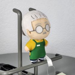 4" Sakamoto Days Old Taro Standing Keychain Charm Plush