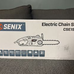 SENIX Electric Chainsaw, 18" Corded Chainsaw,15 Amp Chain Saw for Wood Cutting, Tree Trimming, Garden Tool for Pruning, Branch Cutting, Yard, Fathers 