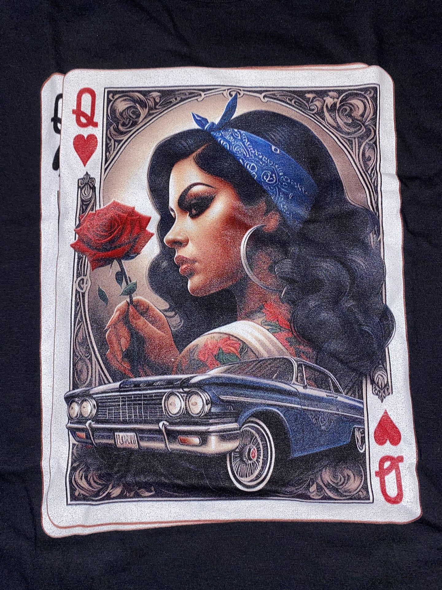 Lowrider Chicana Chicano Shirt Retro Low Rider Chicano Art T-Shirt SMALL