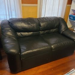 Leather Small 2 Person Couch 