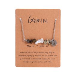 Constellation gravel combo necklace
