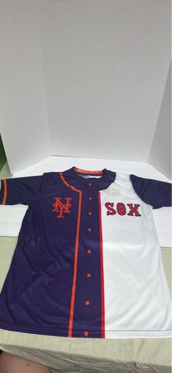 NY Mets / Sox Split Baseball Jersey