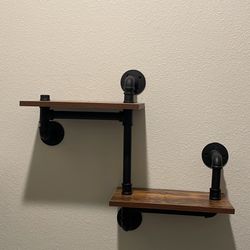 Industrial Floating Shelves