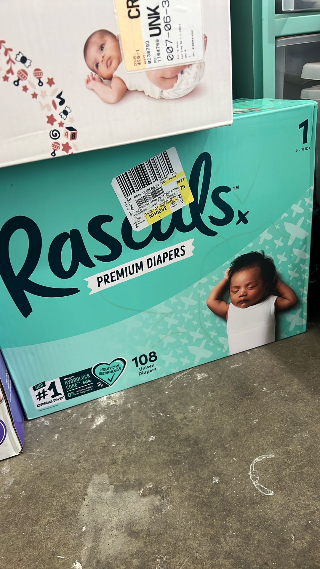 Rascals Diapers Size 1 