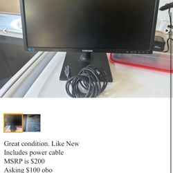 Samsung Monitor 21.5” S22E450