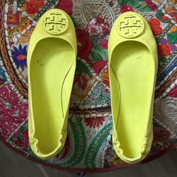 AUTHENTIC Used Tory Burch Ballet Slippers Women’s Size 8 1/2