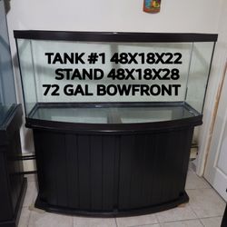 72 Gal Bowfront Fish tank Nov 27-Jan 2 Free delivery to the front of your home in the five borough