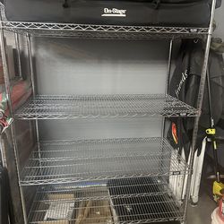 Uline Chrome Mobile Shelving