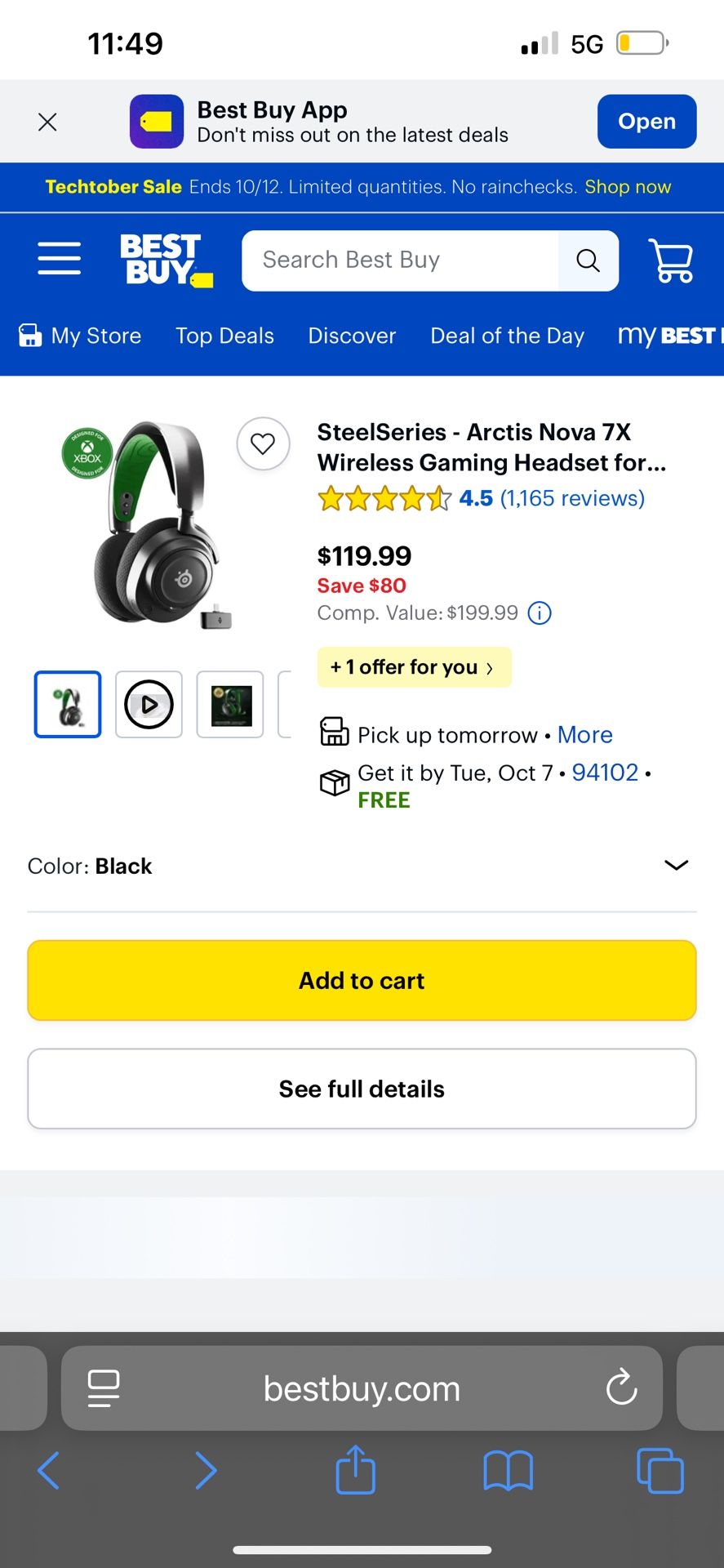 Steel Series Arctis Nova 7x Wireless Used