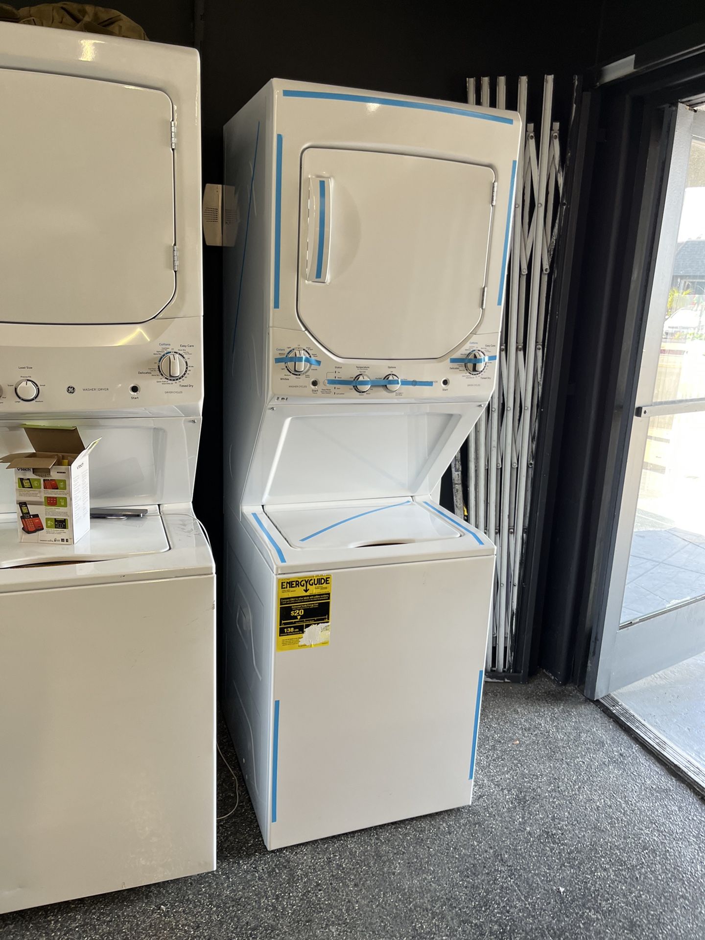 GE Stackable Electric 24” Washer Dryer Laundry Center Open Box
