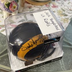 Jack Youngblood LA Rams Signed Mini Helmet
