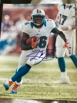 Lamar miller 8x10 autograph