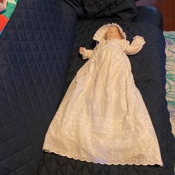 18” Porcelain Girl Christening Doll