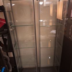 2x IKEA Detolf Display Cabinet Shelf 