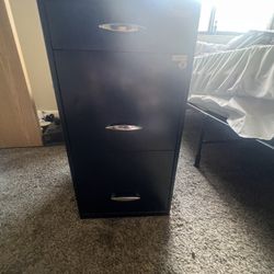 File Cabinet  Black Used