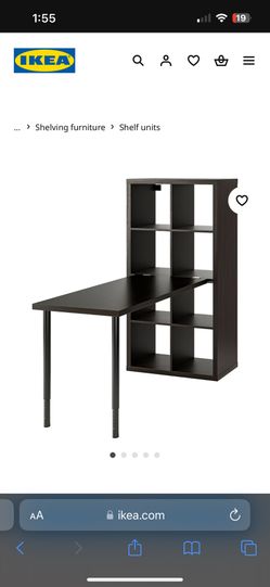 Desk With 2 Storage Cubbies