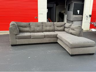 Ashley Furniture Gray Chaise Sectional – Free Curbside Delivery!