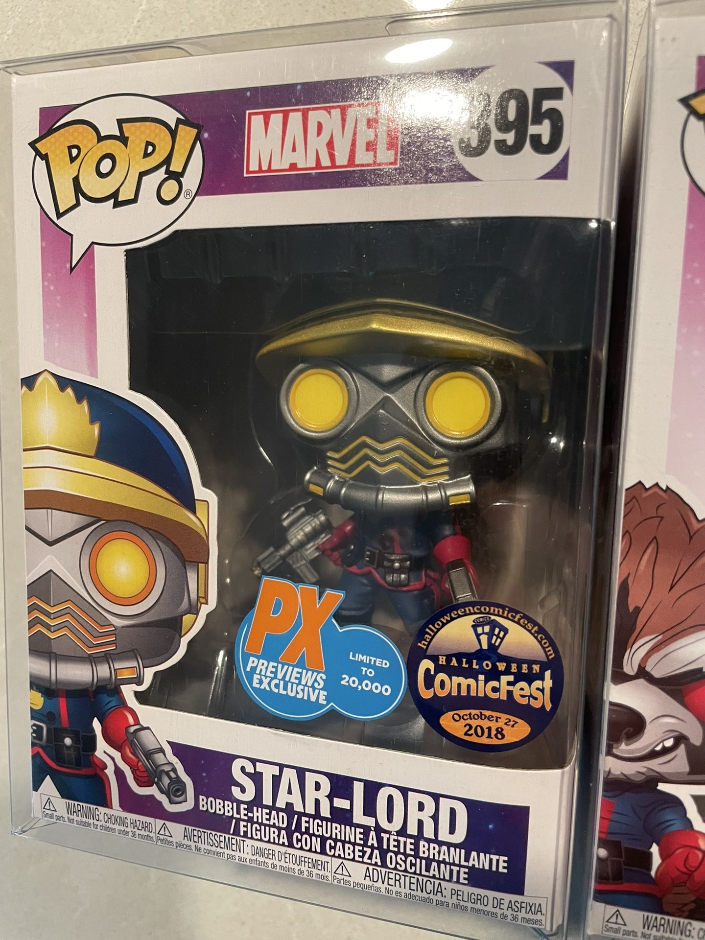 Funko Pop! Marvel Star-Lord PX Previews Exclusive Halloween Comic Fest  Bobble-Head Figure #395 - US