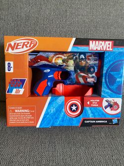 Nerf Marvel Captain America foam dart gun