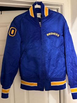 Milwaukee Brewers Satin Bomber Jacket