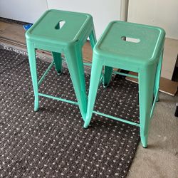 Teal Stools