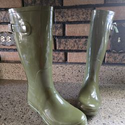 Womens Rubber Boots Size 9 Army Green NOMAD
