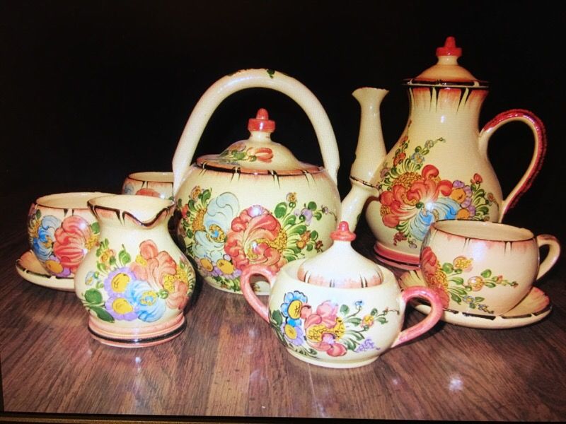 Pottery -French Pottery Coffee/Tea Set