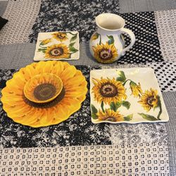Sunflower Serving Set