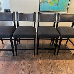 Set of 4 Fourhands Ferris Counter Stools in Great Condition