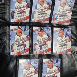 2025 Topps Chrome Update Series Baseball Cards Blaster Box! 8 Box Lot! NEW FACTORY SEALED! 