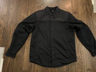 $175 Icon Upstate Mesh CE Armored motorcycle Riding Jacket Iron Weave Men’s Large Black