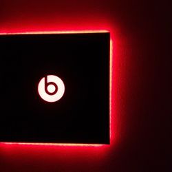 Beats Board With Red Back Lighting.