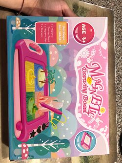 Pink Magnetic Drawing Board Toy - Age 3+