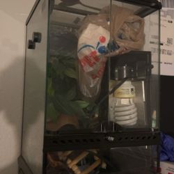complete crested gecko setup or other reptiles 