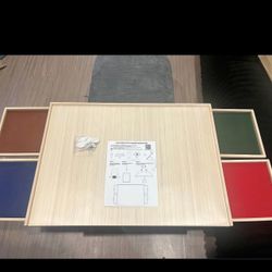 Lazy Susan Puzzle Board w 4 Sorting Trays