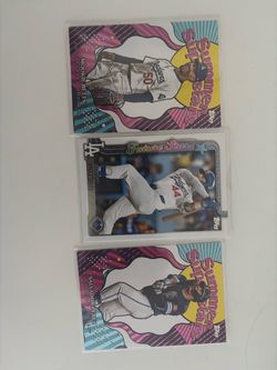 Topps MLB Baseball Cards Lot of 3