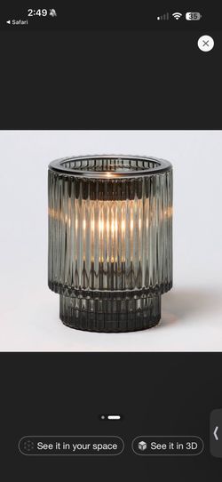 Candle Warmer - Gray Clear