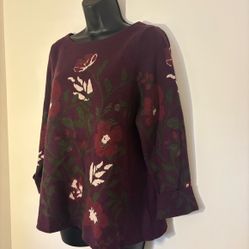 Cynthia Rowley Burgundy Sweater