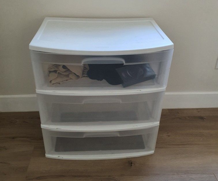 Plastic 3 Drawer